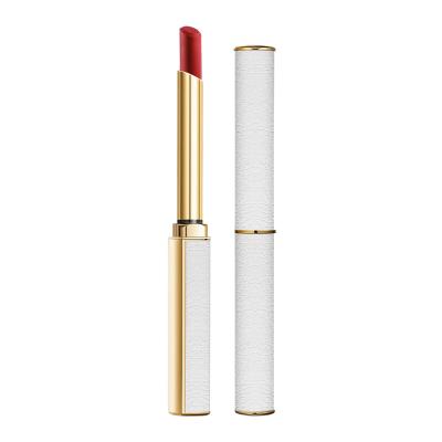 China Moisturize Customize Logo High Logo Makeup Nude Organic Matte Lipstick Cute Velvet Lipstick Cute Velvet OEM With Leather Lipstick Tube for sale