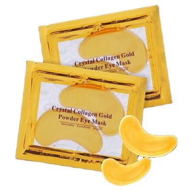 China Custom Hydrogel Private Label Crystal 24K Gold Anti-wrinkle Collagen Eye Patch Hydration Mask for sale