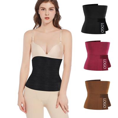 China Brown Sports Antibacterial Women's Sports Fitness Waist Joint Body Shaping Waist Trainer Tight Yoga Long Strap for sale