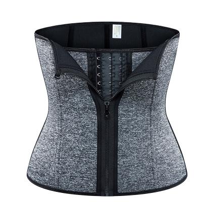 China Antibacterial Gray Neoprene Belt Sweat Waist Trainer Fashion Belly Wrap Shaper For Women for sale