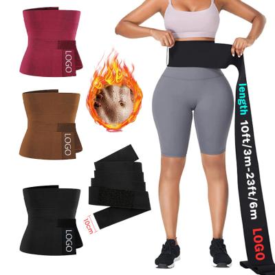 China 2022 Antibacterial High Quality Waist Trainer Antibacterial Product Waist Wrap XXL Belly Belt Slim Waist Trainer Wrap for sale