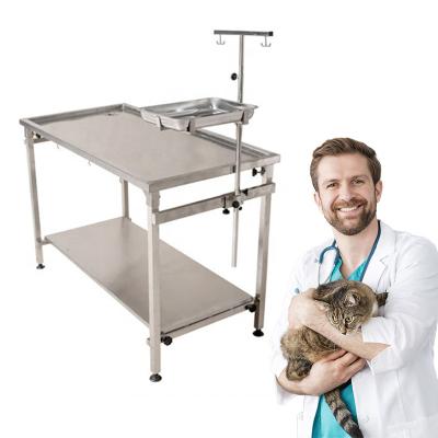 China Animal Charming Small Price Stainless Steel Veterinary Stainless Steel Antirust Durable Equipment Equipment Surgical Table Pet Surgical Table for sale