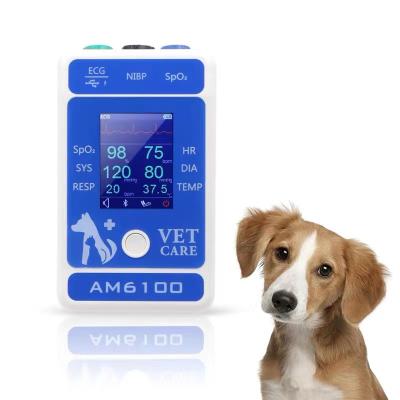 China New Type 6 Veterinary Vital Signs Monitor Veterinary Equipment Vital Signs Multiparameters Veterinary Monitor Portable Handheld For Animals for sale