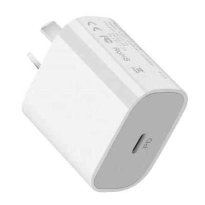 China Mobile Phone AU Plug PD 18W Type C Usb Fast Charging Charger For Iphone For Mobile Phone Usb Charger Adapter for sale