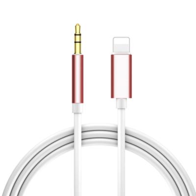 China Aux cable car stereos support ios12 3.5mm extension adapter audio cable. high quality car for iphone 12 for sale