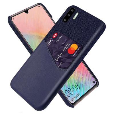 China High Quality Shockproof PU Cell Phone Cases With Card Slot For Huawei P30 Pro Protector Phone Cover Case for sale