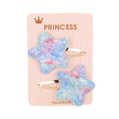 China Hot Selling Korea Lovely Style Baby Sequin Hairpin Hair Clip Set for sale