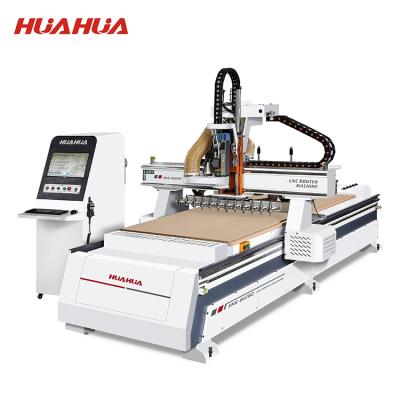 China HUAHUA SKG-812HZ Kitchen Cabinet Door Making Machines ATC CNC Wood Router Machine Price zu verkaufen