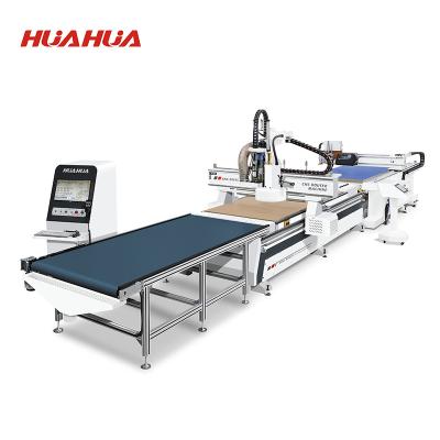 China HUAHUA Work Atc Cnc Router Lathe Wood Sculpture Machine for sale