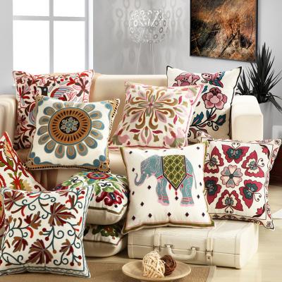 China Morocco Summer Anti-Static Abstract Printed Ramadan Outdoor Boho Cushion Cover Handmade India for sale