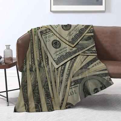 China American Shaggy Sofa Throw Flannel Fleece Customize Printing Dollar Sheets Sale Wholesale for sale