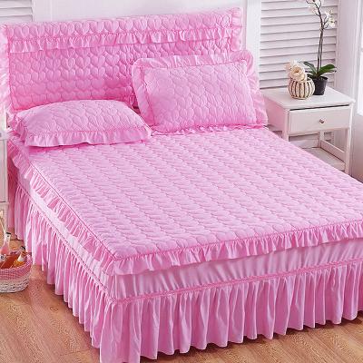 China Anti-Static Quilt Cover Pink Patchwork 3D Bedspread Hotel Bedding Set Bed Set Bed Embroidery Turkish Embroidery for sale