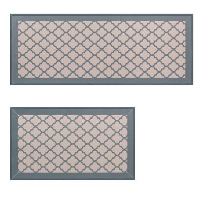 China Washable Modern Popular Water Absorbent Anti Fatigue Microfiber Kitchen Floor Mat for sale