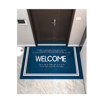 China Washable Outdoor Waterproof Rubber Backing Mat Luxury Low Price Durable Doormat for sale