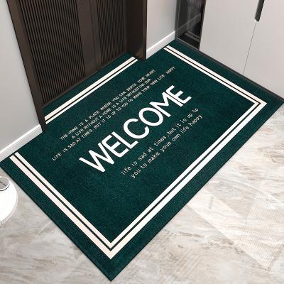 China Anti Skid Strip Backing Washable Heavy Duty Doormat For Garage Home Office Living Room for sale