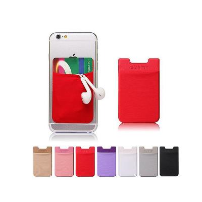 China Full Color Printing OEM Lycra Wallet Smart Card Holder For Mobile Phone for sale