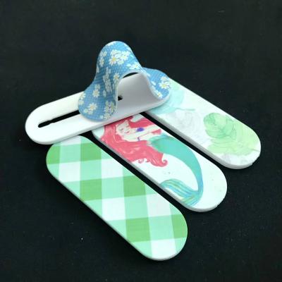 China Foldable Promotional Custom Design Elastic Phone Grip Strap Sublimation Printing for sale