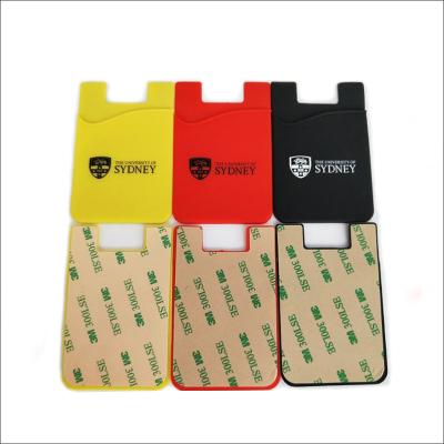 China Card Holder Free Sample Silicone Mobile Phone Sorting Case Smart Credit Card Holder Wallet for sale