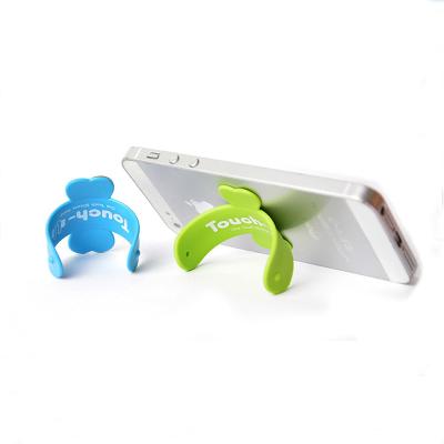 China Eco-friendly Multi-functional Item Mini Touch-u Silicone Mobile Phone Stand Holder Stand for sale