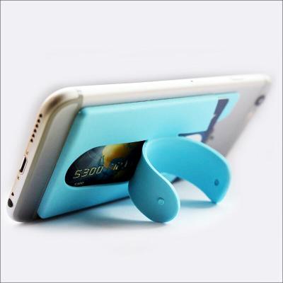 China Adjustable Custom Printing Silicone Mobile Phone Holder With Stand for sale