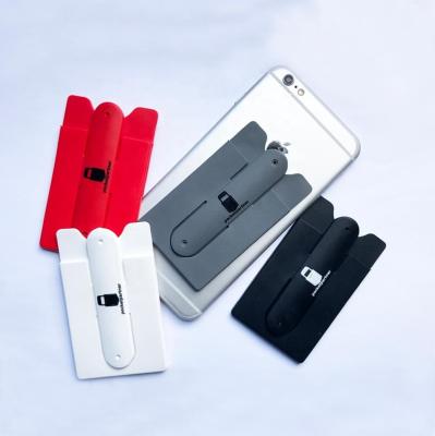 China Personal Design Silicone Card Holder High Quality Sticky Mobile Phone for sale