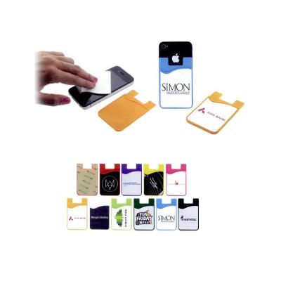 China OEM Amazon Hot Sales Silicone Mobile Phone Smart Card Card Holder With Screen Remover for sale