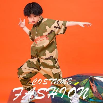 China Wholesale Hip Hop Kids Clothes Fashion Hip Hop Casual Costume Outfits Camouflage Boys Clothing Sets for sale