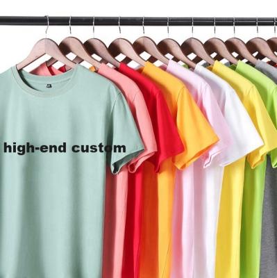 China Logo Printing 180gsm 100% Cotton Women and Men Wholesale High End Professional Custom T-Shirts QUICK DRY for sale