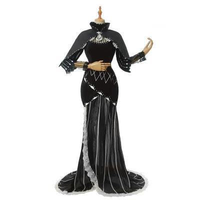 China Wholesale Women's Anime Cosplay Costumes Polyester Long Sleeve Black Dress Party Dresses Women for sale