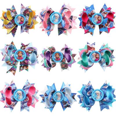 China Wholesale Hot Selling Cloth Kids Hair Clips Hair Accessories Beauty Ribbon Bow Knot Hairpin Girls Hair Bow for sale