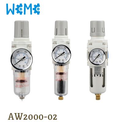 China Cost effective WeMe SMC type AW2000-02 series air filter pressure regulator with gauge, new version for sale