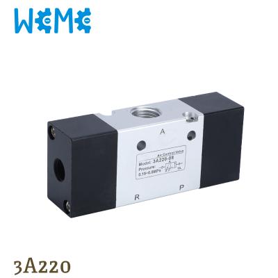 China Cost Effective WeMe Airtac Type Pilot Valve , 3A220 Series 3Way Dual Air Control for sale