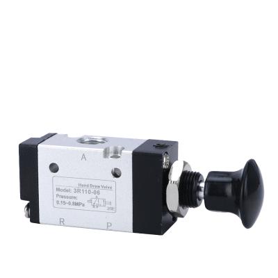 China Cost Effective Airtac Type 3R100 (3L100) Series Push-Pull Valve, 3 Way for sale