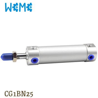 China Cost-effective WeMe SMC Type Double Acting Air Cylinder, CG1BN25-100 Round Type 25/50/75/100/125/150/175/200/225/250/300 Stroke are in stock for sale