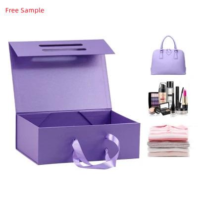 China Recyclable Custom Luxury Paper Magnet Gift Box Foldable Folding Garment Apparel Clothing Packaging Box for sale