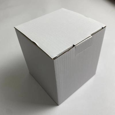 China Recycled Materials Offset Printing Custom Natural Corrugated Flat Pack Cardboard Mailing White Box for sale