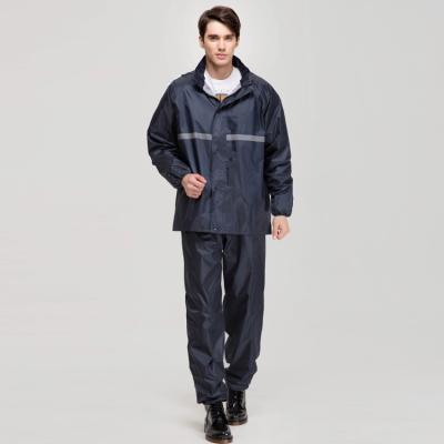 China Breathable Double Layer Outdoor Rain Jacket With Pant for sale