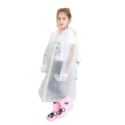 China 100% EVA Children Raincoat Raincoat Transparent Raincoat Custom For Kids for sale