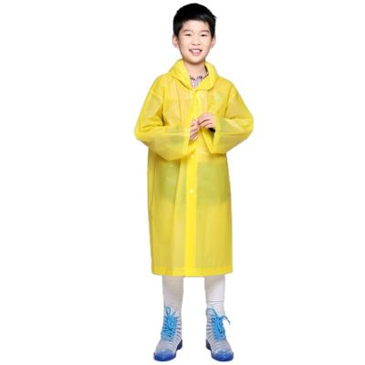 China High Quality Customized Hooded Waterproof Logo Kids EVA Raincoat Windproof Waterproof Safety for sale