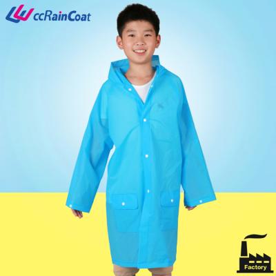 China Eco-Friendly Peva Kids Raincoat Student Raincoat Eco-Friendly Reusable for sale