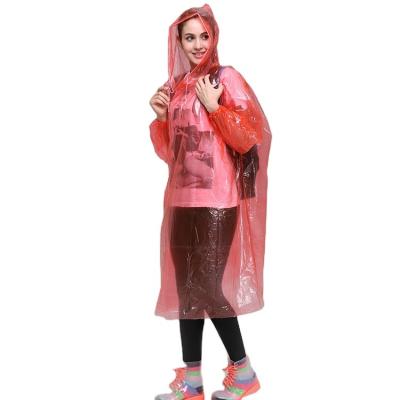 China Cheap Clear Plastic Drawstring Raincoat Poncho For Adult Raincoat Custom for sale