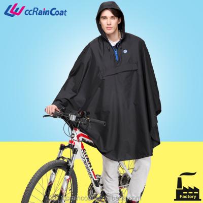 China Polyester PVC Polyester Bicycle Rain Poncho for sale