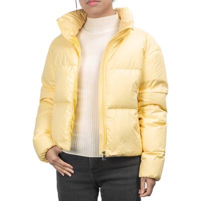 China Wholesale Ladies Waterproof Winter Jacket Winter Fluffy Short Bubble Fashionable Coat for sale