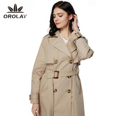 China Breathable Orolay Drop Shipping Casual Jacket Long Winter Coats For Women Turn Down Collar for sale