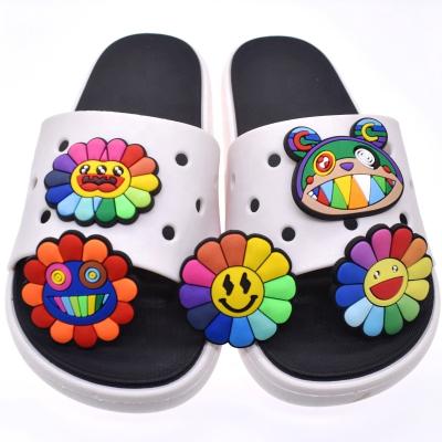 China Wholesale Custom Large Size PVC Shoe Clog Accessories Shoe Flower Rubber Shoe Charms for sale