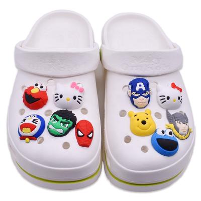 China Hoop Charm 3D Cartoons Design PVC Rubber Shoe Charms Buckles Accessories Decorations For Hoop Shoes Wristbands for sale