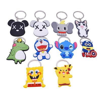 China Factory Main Supply Mini Silicone PVC Bag Charm Bag Charm Men Women Men Key Chain Key Rings for sale