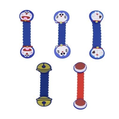 China Factory Sale Washable Doraemon PVC Cable Winder Earphone Accessories Cable Winder for sale