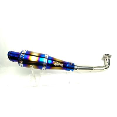 China OEM factory direct stainless/aluminum CSRK motorcycle scooter exhaust tube system scooter exhaust muffler assembly for sale