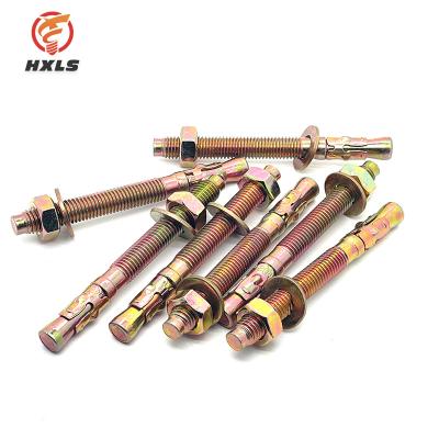 China Galvanized Building Construction Carbon Steel Wedge Anchor Expansion Bolts Screws for sale